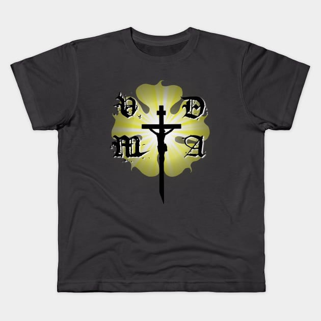 VDMA - Luther's Rose Crucifix Kids T-Shirt by BlackGrain